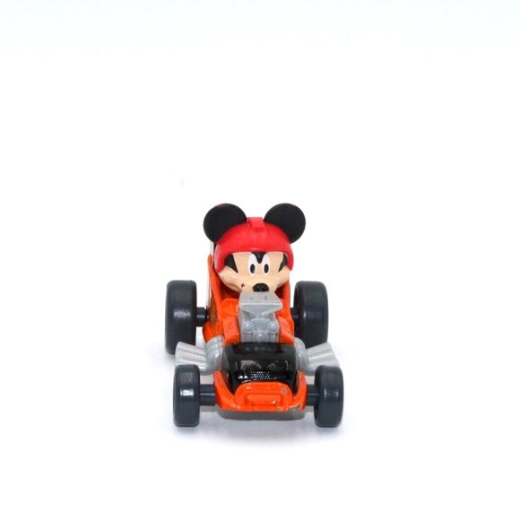 Disney Halloween Diecast Race Car Mickey Roadster Racer Mattel Orange Pumpkin 28 - Picture 5 of 7